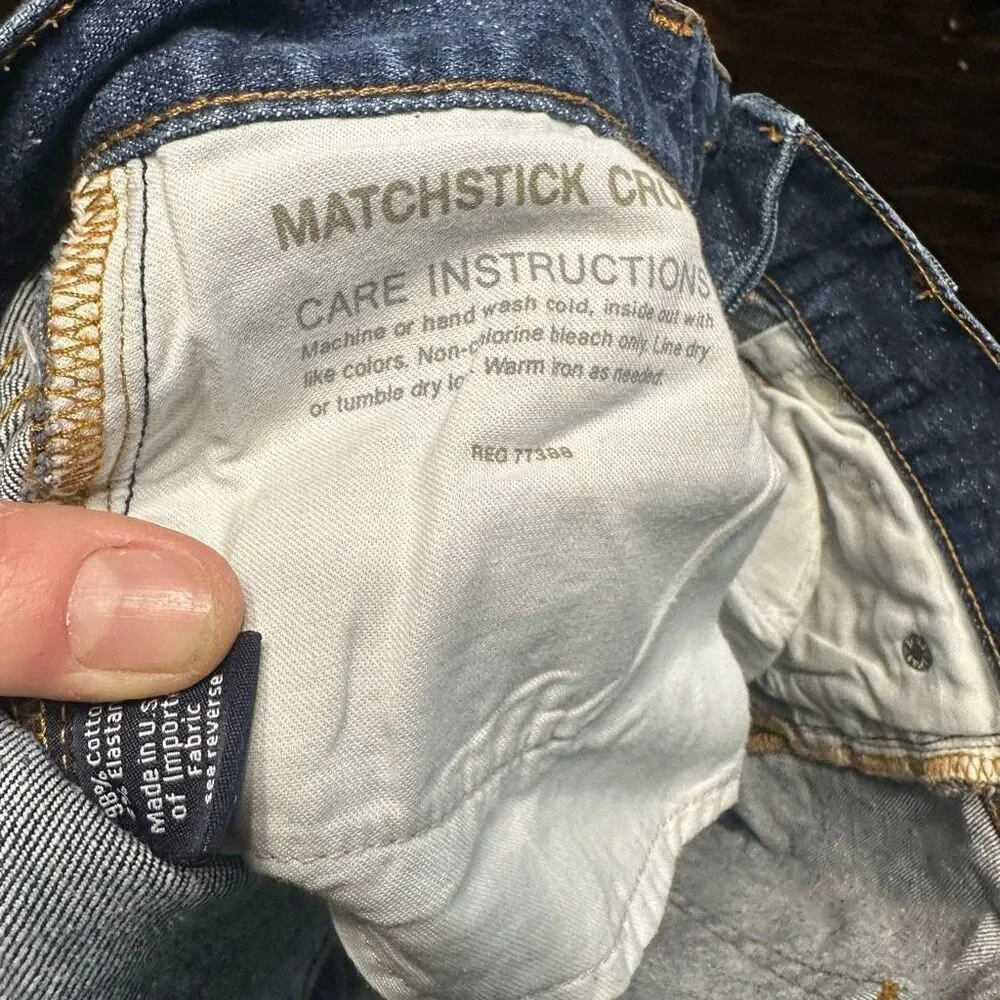 J Crew 28 matchstick straight leg preppy minimalist jeans